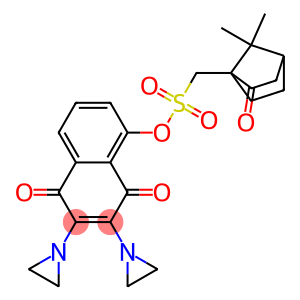 2,3-Bis(1-aziridinyl)-5-[(7,7-dimethyl-2-oxobicyclo[2.2.1]heptan-1-yl)methylsulfonyloxy]-1,4-naphthoquinone