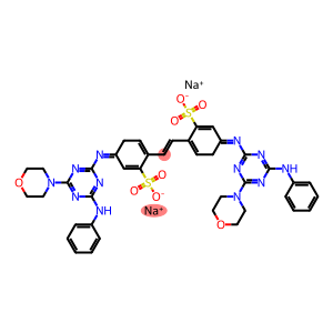 4,4'-Bis[(2-anilino-4-morpholino-1,3,5-triazin-6-yl)imino]stilbene-2,2'-disulfonic acid disodium salt