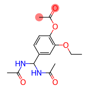 4-[BIS(ACETYLAMINO)METHYL]-2-ETHOXYPHENYL ACETATE