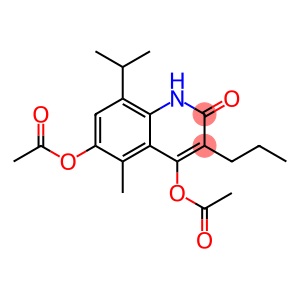 4,6-Bis(acetyloxy)-8-isopropyl-5-methyl-3-propylquinolin-2(1H)-one