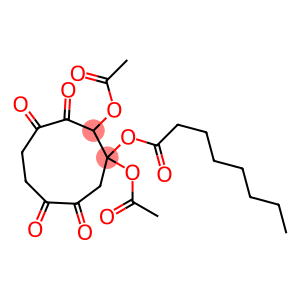 2,3-Bis(acetyloxy)-3-octanoyloxy-1,5-dioxa-6,9-dioxocyclononane