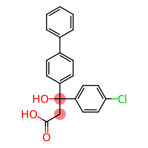 (-)-3-(4-Biphenylyl)-3-(p-chlorophenyl)-3-hydroxypropanoic acid