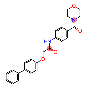 2-([1,1'-biphenyl]-4-yloxy)-N-[4-(4-morpholinylcarbonyl)phenyl]acetamide