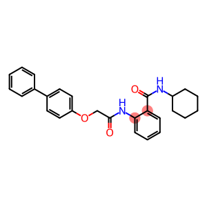 2-{[2-([1,1'-biphenyl]-4-yloxy)acetyl]amino}-N-cyclohexylbenzamide