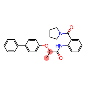 2-([1,1'-biphenyl]-4-yloxy)-N-[2-(1-pyrrolidinylcarbonyl)phenyl]propanamide