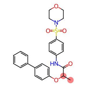 2-([1,1'-biphenyl]-4-yloxy)-N-[4-(4-morpholinylsulfonyl)phenyl]propanamide
