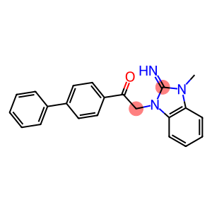 1-[1,1'-biphenyl]-4-yl-2-(2-imino-3-methyl-2,3-dihydro-1H-benzimidazol-1-yl)ethanone