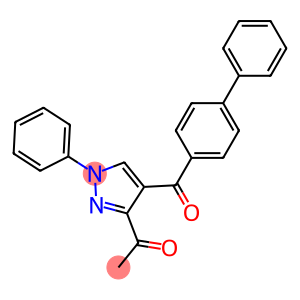 1-[4-([1,1'-biphenyl]-4-ylcarbonyl)-1-phenyl-1H-pyrazol-3-yl]ethanone