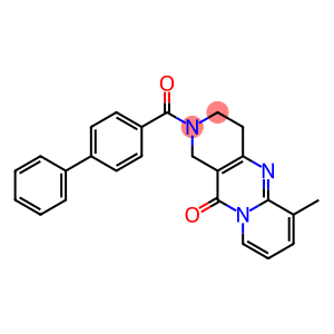 2-(BIPHENYL-4-CARBONYL)-5-METHYL-1,2,3,4-TETRAHYDRO-2,8A,10-TRIAZA-ANTHRACEN-9-ONE