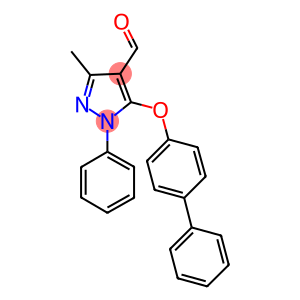 5-(BIPHENYL-4-YLOXY)-3-METHYL-1-PHENYL-1H-PYRAZOLE-4-CARBALDEHYDE