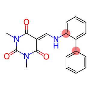 5-[(1,1'-BIPHENYL-2-YLAMINO)METHYLENE]-1,3-DIMETHYLPYRIMIDINE-2,4,6(1H,3H,5H)-TRIONE