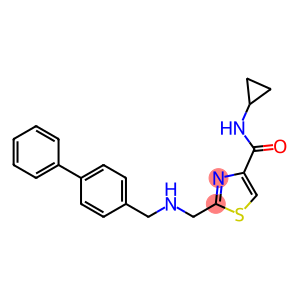 2-([(BIPHENYL-4-YLMETHYL)AMINO]METHYL)-N-CYCLOPROPYL-1,3-THIAZOLE-4-CARBOXAMIDE