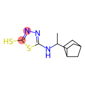 5-[(1-{bicyclo[2.2.1]heptan-2-yl}ethyl)amino]-1,3,4-thiadiazole-2-thiol