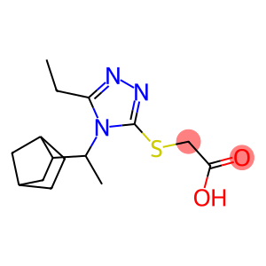 2-{[4-(1-{bicyclo[2.2.1]heptan-2-yl}ethyl)-5-ethyl-4H-1,2,4-triazol-3-yl]sulfanyl}acetic acid