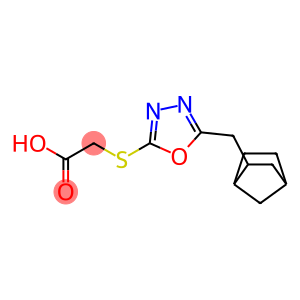 2-[(5-{bicyclo[2.2.1]heptan-2-ylmethyl}-1,3,4-oxadiazol-2-yl)sulfanyl]acetic acid