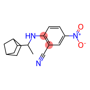 2-[(1-{bicyclo[2.2.1]heptan-2-yl}ethyl)amino]-5-nitrobenzonitrile