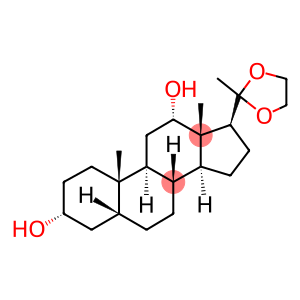 5BETA-PREGNAN-3ALPHA,12ALPHA-DIOL-20-ONE ETHYLENEKETAL