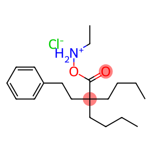 BETA-PHENYLETHYL-DIBUTYLACETICACID-ETHYLESTER-AMMONIUMCHLORIDE