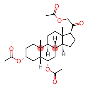 5-BETA-PREGNAN-3-ALPHA, 6-ALPHA, 21-TRIOL-20-ONE TRIACETATE