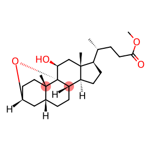 5-BETA-CHOLANIC ACID-3-ALPHA, 9-ALPHA-EPOXY-11-BETA-OL METHYL ESTER