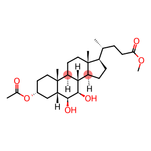 5-BETA-CHOLANIC ACID-3-ALPHA, 6-BETA, 7-BETA-TRIOL 3-ACETATE METHYL ESTER