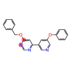 4-(benzyloxy)-6-(5-phenoxypyridin-3-yl)pyrimidine