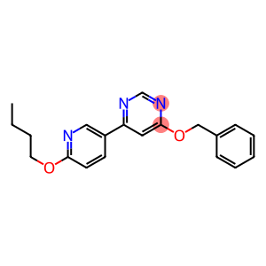 4-(benzyloxy)-6-(6-butoxypyridin-3-yl)pyrimidine