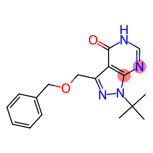 3-(benzyloxymethyl)-1-tert-butyl-1H-pyrazolo[3,4-d]pyrimidin-4(5H)-one