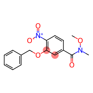 3-(Benzyloxy)-N-methoxy-N-methyl-4-nitrobenzenecarboxamide