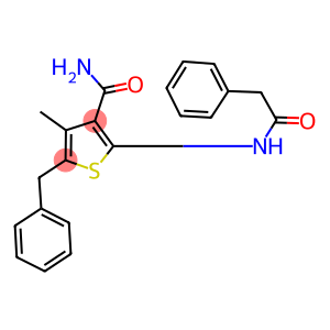 5-benzyl-4-methyl-2-[(phenylacetyl)amino]thiophene-3-carboxamide