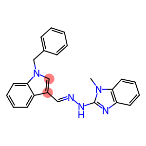 1-benzyl-1H-indole-3-carbaldehyde (1-methyl-1H-benzimidazol-2-yl)hydrazone