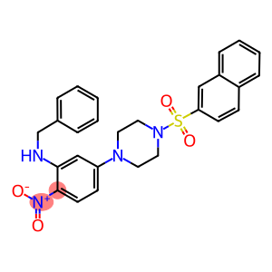 1-{3-(benzylamino)-4-nitrophenyl}-4-(2-naphthylsulfonyl)piperazine