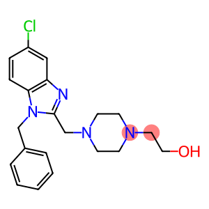 2-{4-[(1-benzyl-5-chloro-1H-benzimidazol-2-yl)methyl]-1-piperazinyl}ethanol