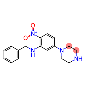 1-{3-(benzylamino)-4-nitrophenyl}piperazine