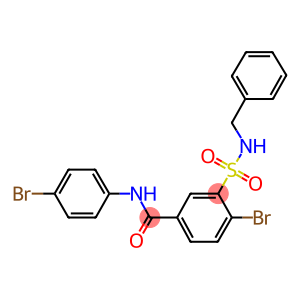 3-[(benzylamino)sulfonyl]-4-bromo-N-(4-bromophenyl)benzamide