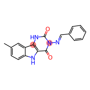 3-(benzylideneamino)-8-methyl-1H-pyrimido[5,4-b]indole-2,4(3H,5H)-dione