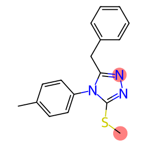 5-benzyl-4-(4-methylphenyl)-4H-1,2,4-triazol-3-yl methyl sulfide