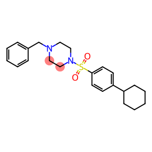 1-benzyl-4-[(4-cyclohexylphenyl)sulfonyl]piperazine