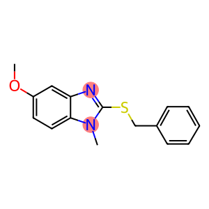 2-(benzylsulfanyl)-1-methyl-1H-benzimidazol-5-yl methyl ether