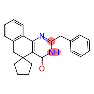 2-benzyl-5,6-dihydrospiro(benzo[h]quinazoline-5,1'-cyclopentane)-4(3H)-one