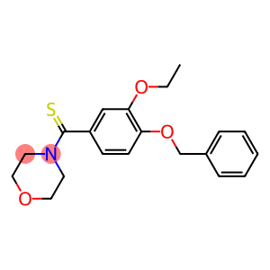 4-[4-(benzyloxy)-3-ethoxybenzothioyl]morpholine