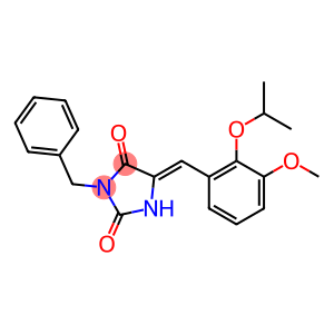 3-benzyl-5-(2-isopropoxy-3-methoxybenzylidene)imidazolidine-2,4-dione