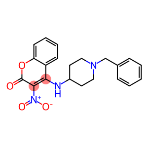 4-[(1-benzyl-4-piperidinyl)amino]-3-nitro-2H-chromen-2-one