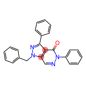 1-benzyl-3,5-diphenyl-1,5-dihydro-4H-pyrazolo[3,4-d]pyridazin-4-one