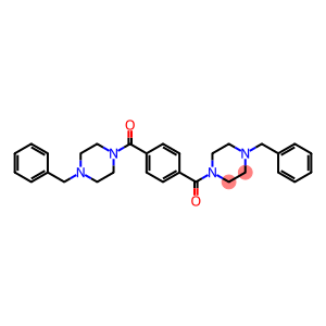 1-benzyl-4-{4-[(4-benzyl-1-piperazinyl)carbonyl]benzoyl}piperazine