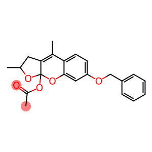 7-(benzyloxy)-2,4-dimethyl-2,3-dihydro-9aH-furo[2,3-b]chromen-9a-yl acetate