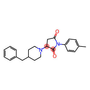 3-(4-benzyl-1-piperidinyl)-1-(4-methylphenyl)-2,5-pyrrolidinedione