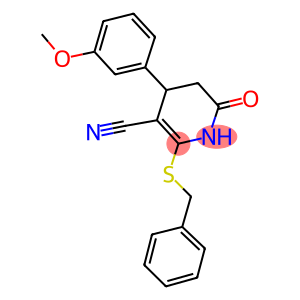 2-(benzylsulfanyl)-4-(3-methoxyphenyl)-6-oxo-1,4,5,6-tetrahydro-3-pyridinecarbonitrile