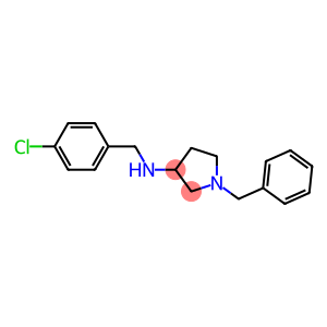 1-benzyl-N-[(4-chlorophenyl)methyl]pyrrolidin-3-amine