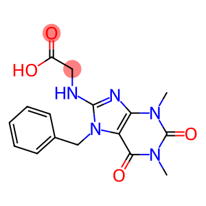 [(7-benzyl-1,3-dimethyl-2,6-dioxo-2,3,6,7-tetrahydro-1H-purin-8-yl)amino]acetic acid